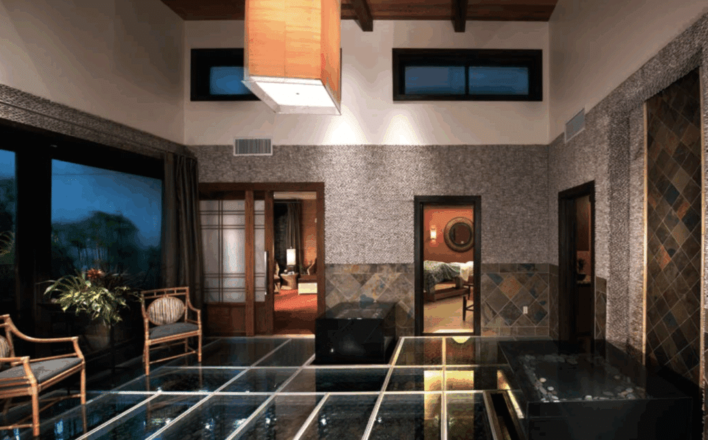 Elegant spa waiting room